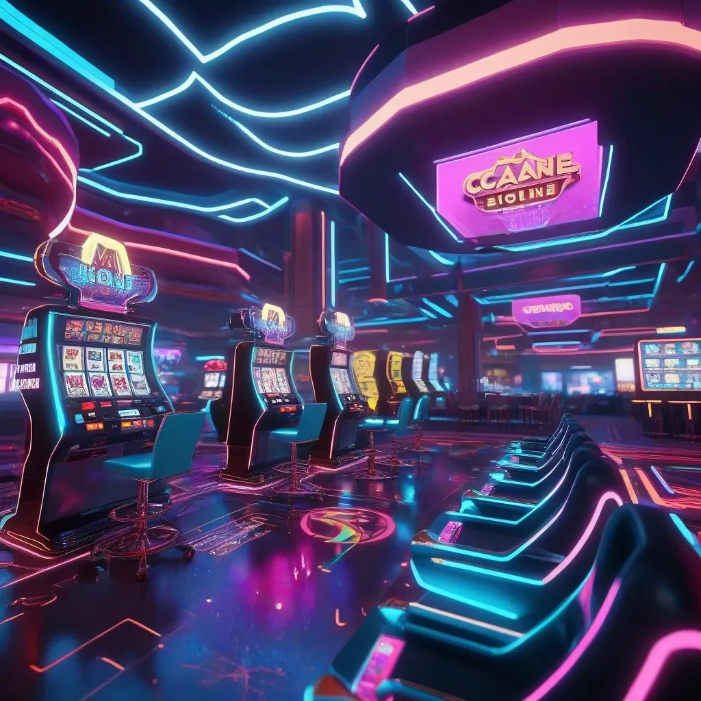 Futuristic Casino Interior